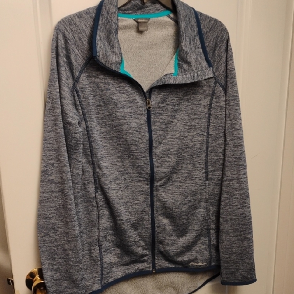 Women's Heather Gray Zip-Up Jacket